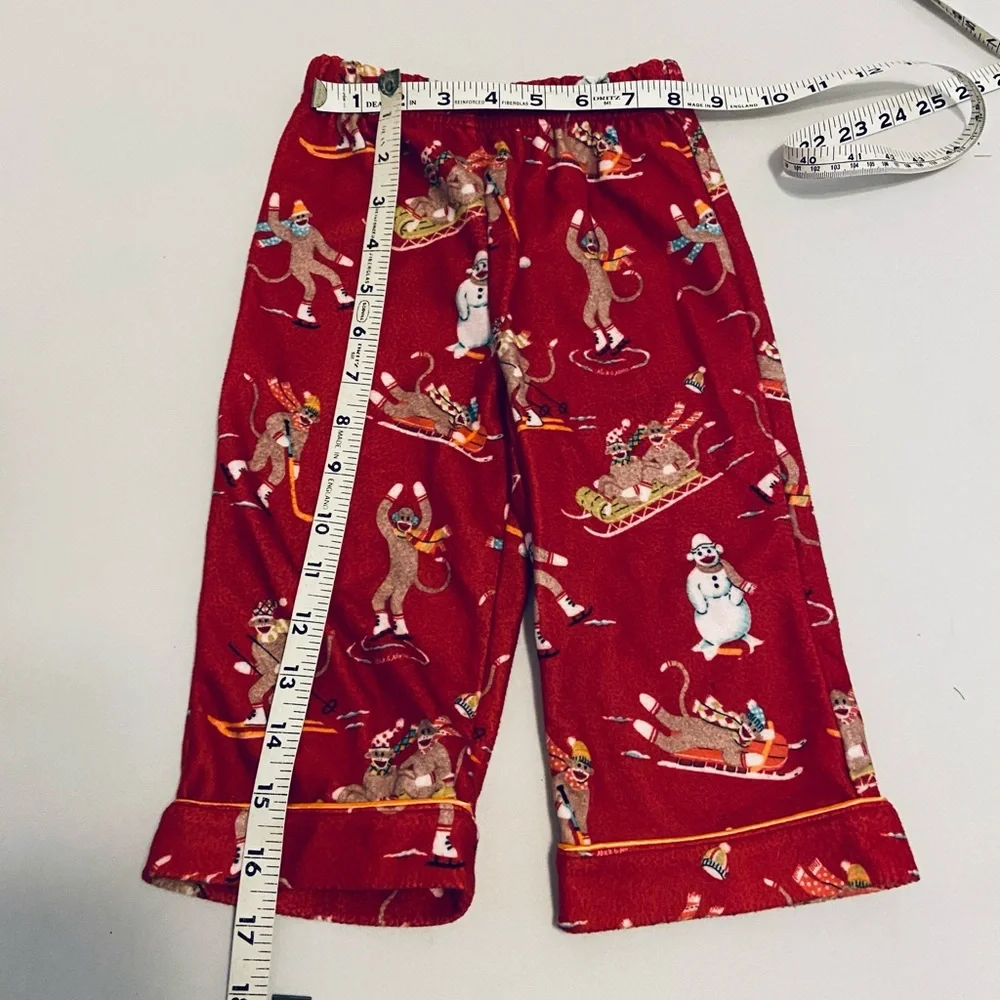 Nick & Nora Sock Monkey 12M Pajamas